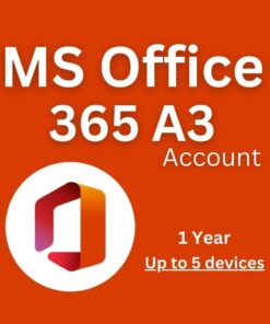 Microsoft Office 365 A3 Account Valid for 5 Devices 1 Year