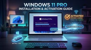 Windows 11 Pro activation guide using product key